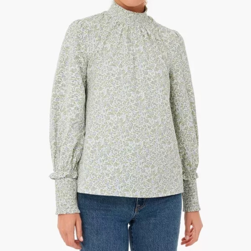 Smockneck floral blouse from hyacinth house for Tuckernuck size medium